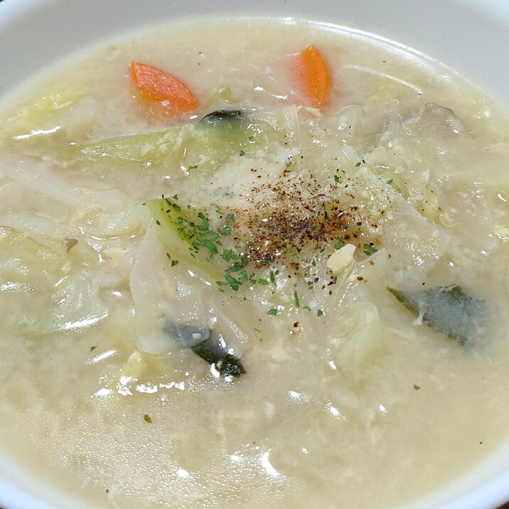 クリームソースリメイク★野菜たっぷりスープ
